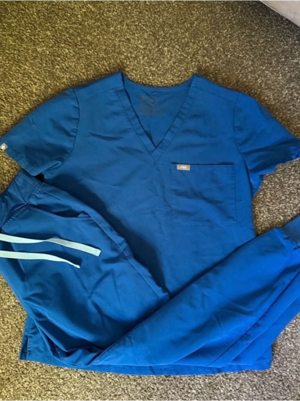 Figs Women's Scrub Set Royal Blue